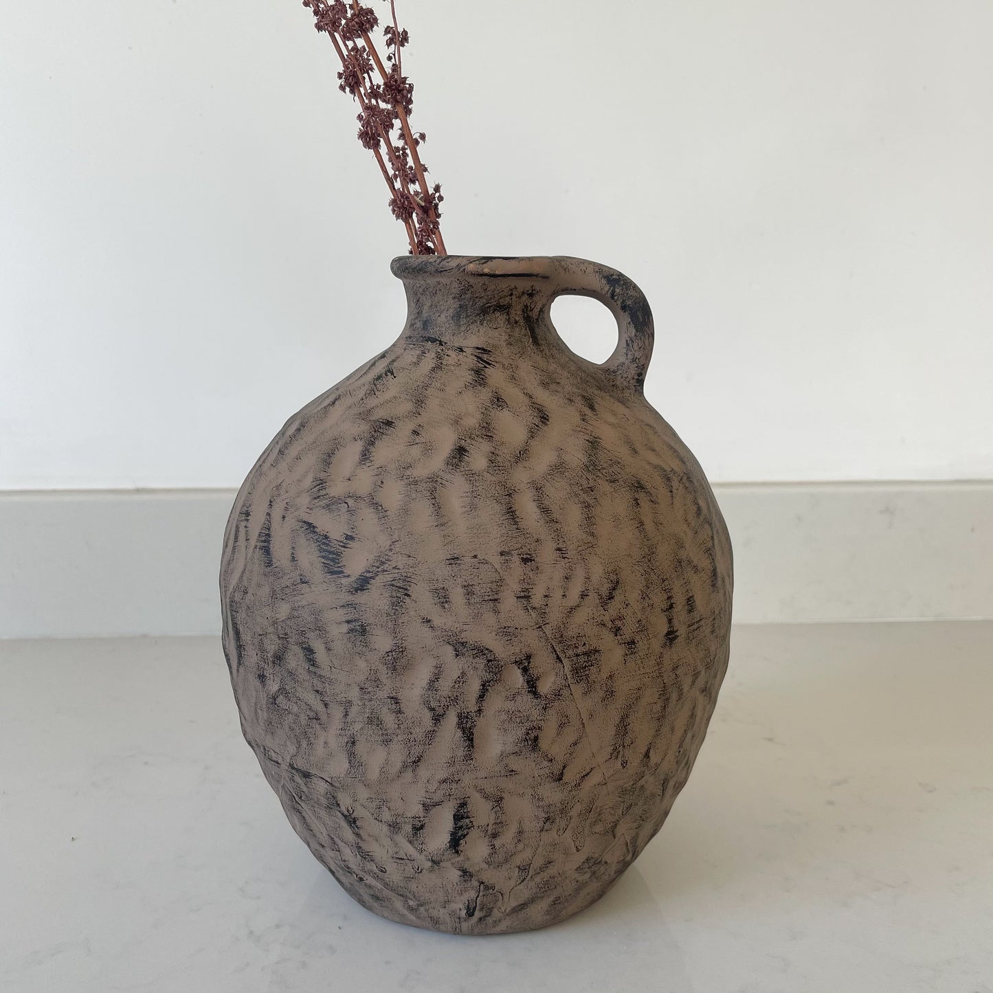 Rustic Brown Farmhouse Vase