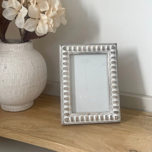 Beaded Wooden Photo Frame
