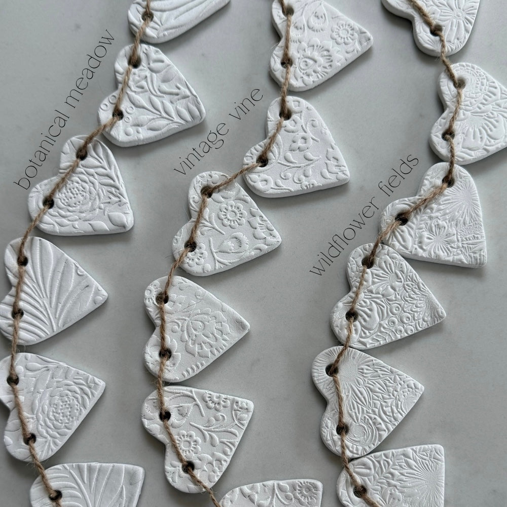 Clay Heart Garland (3 Styles)