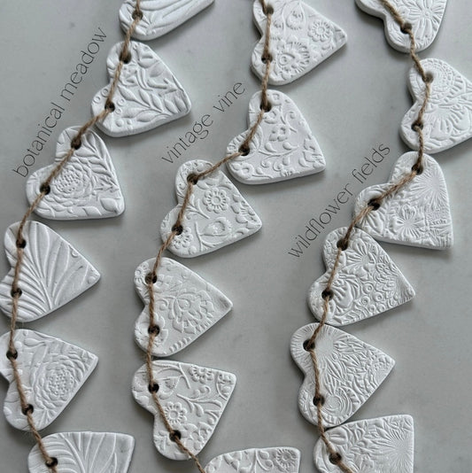 Clay Heart Garland (3 Styles)