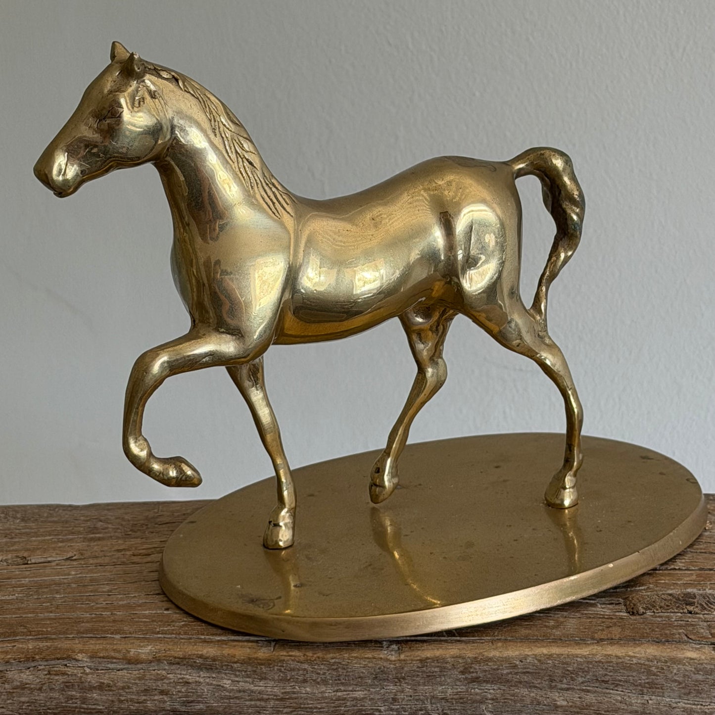 Mid-Century Brass Horse Figurine
