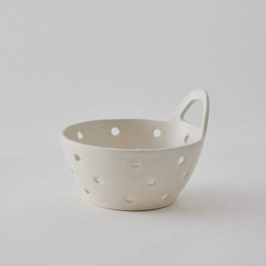Stoneware Berry Bowl / Strainer