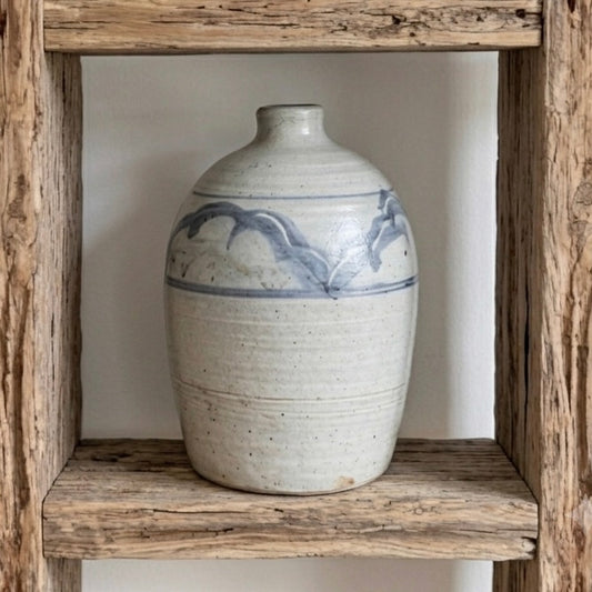 Large Rustic Stoneware Vessel