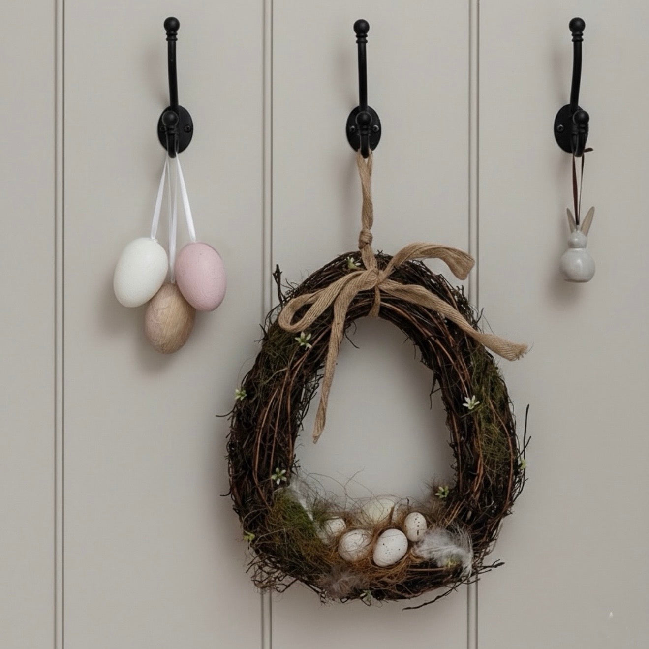 Egg Shaped Spring Wreath