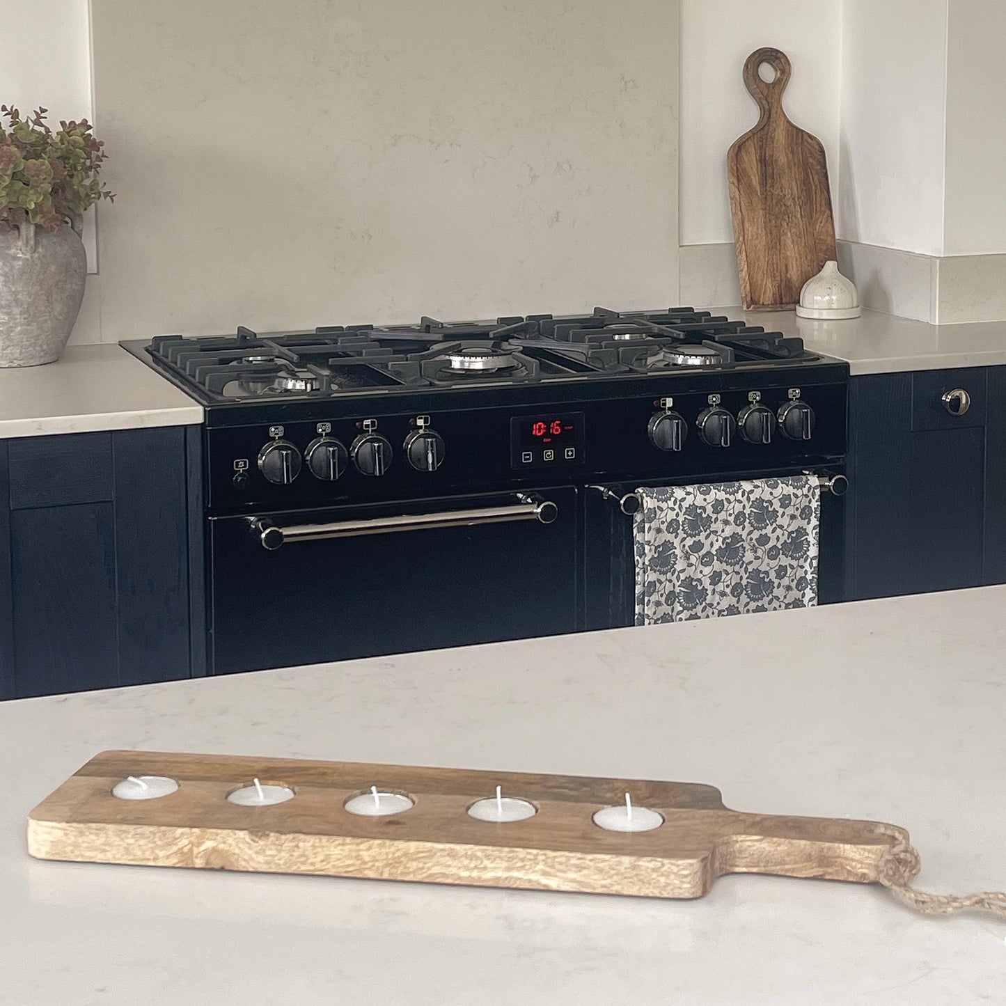 Wooden Board Tealight Holder