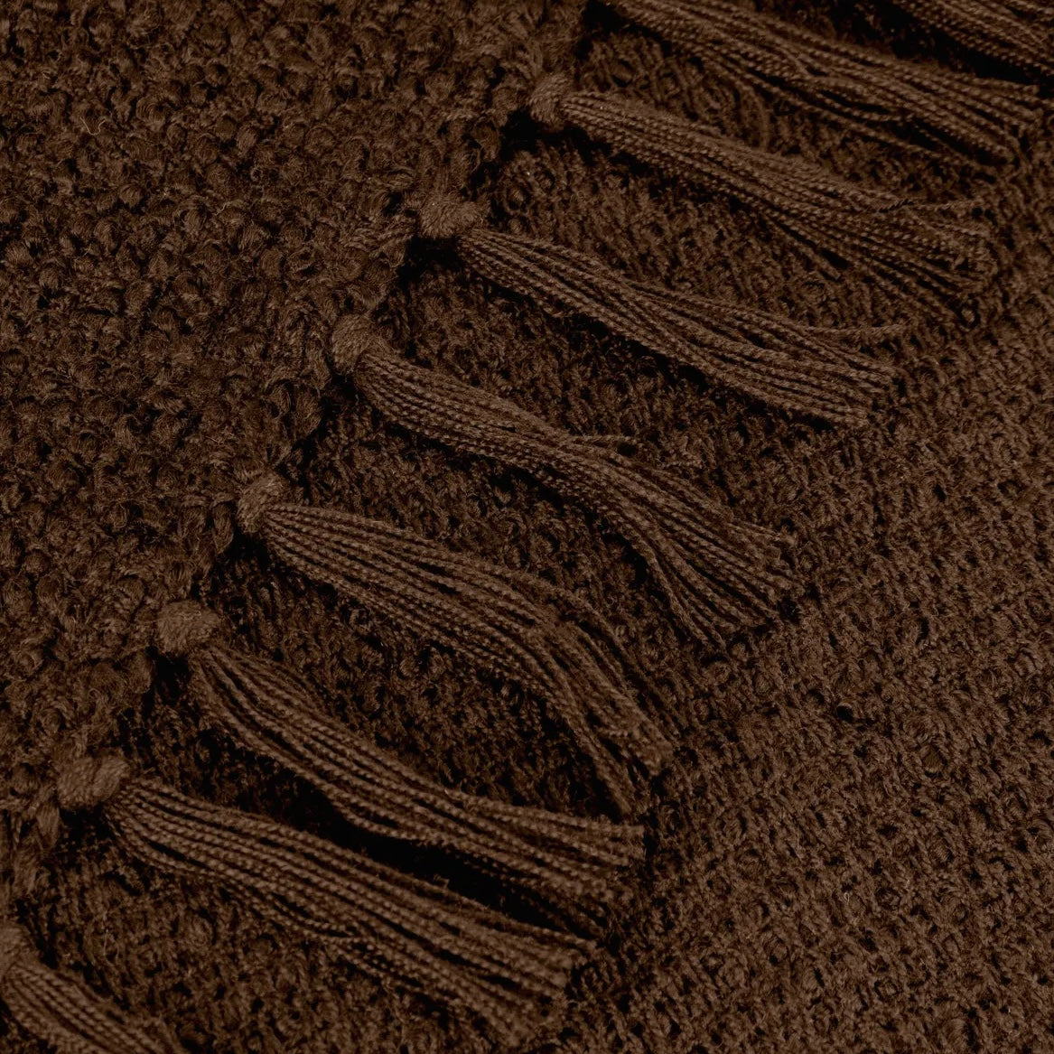 Cocoa Textured Boucle Throw