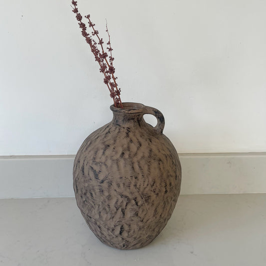 PRE-ORDER 1 WEEK Rustic Brown Farmhouse Vase
