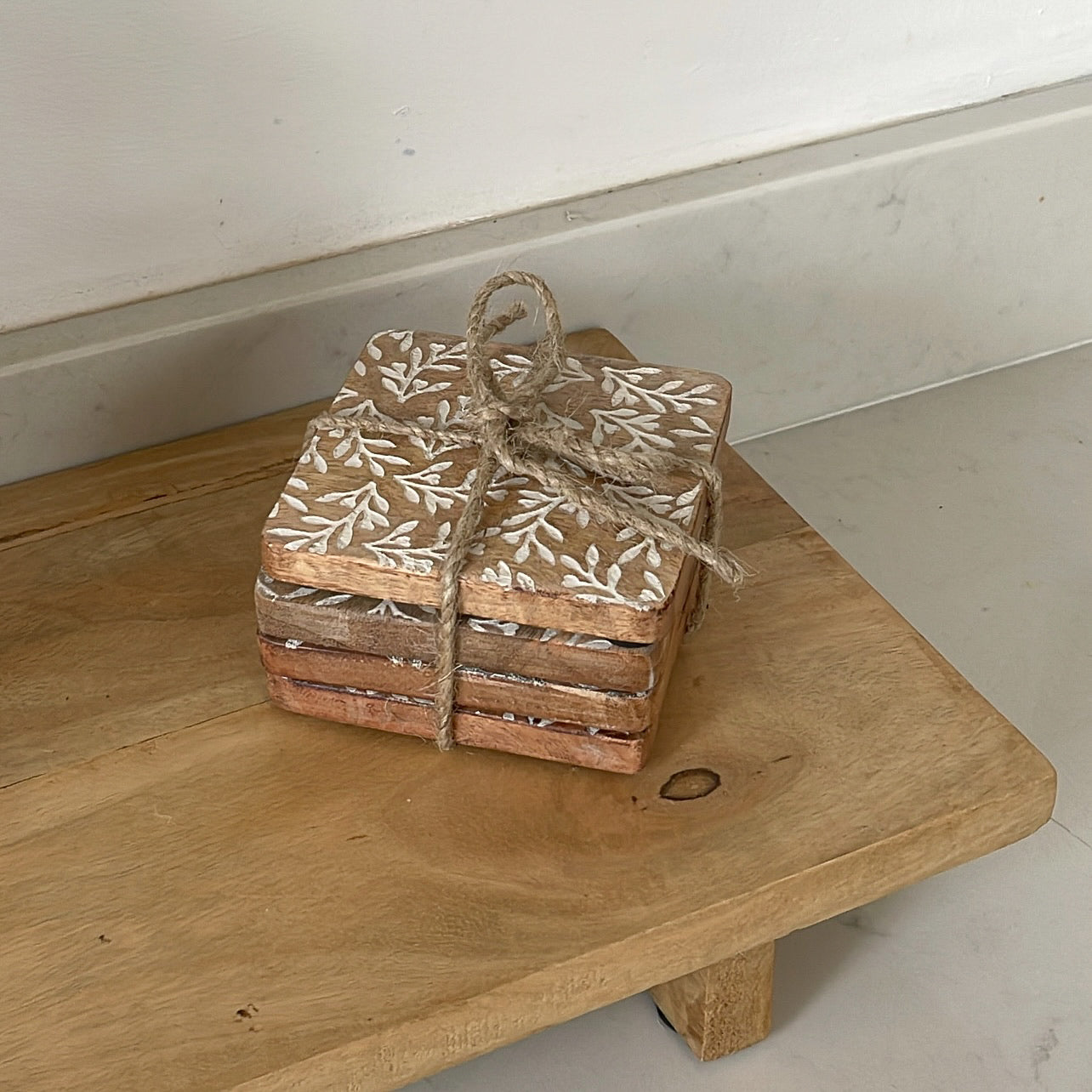 PRE-ORDER 1 WEEK Leaf Coaster Set