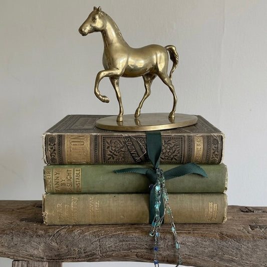 Mid-Century Brass Horse Figurine