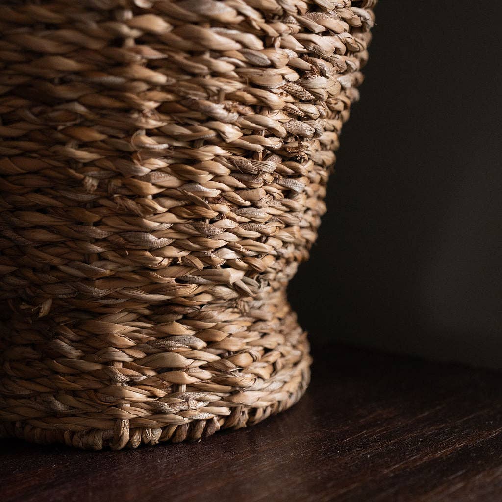 Tall Neutral Seagrass Vase