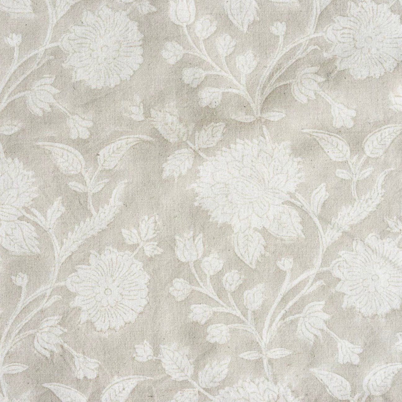 Neutral Floral Cushion Cover