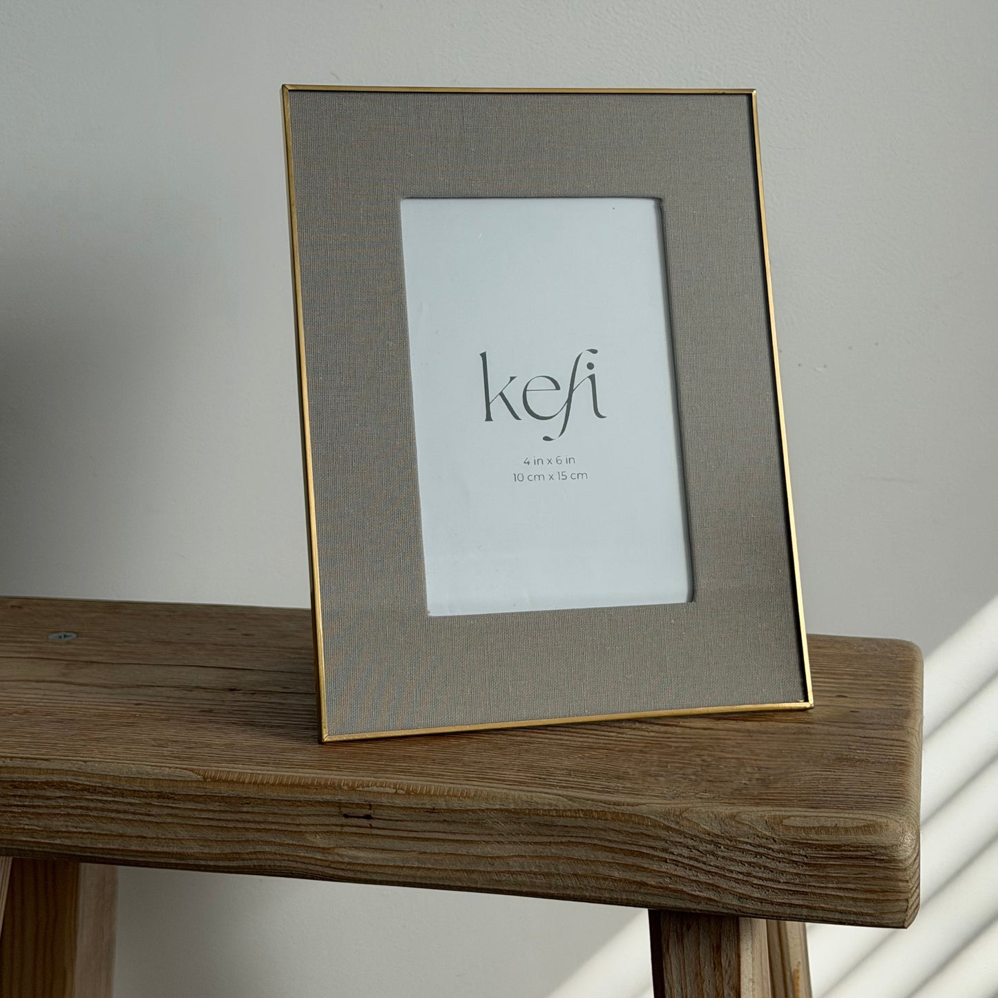 Gold Linen Mounted Photo Frame