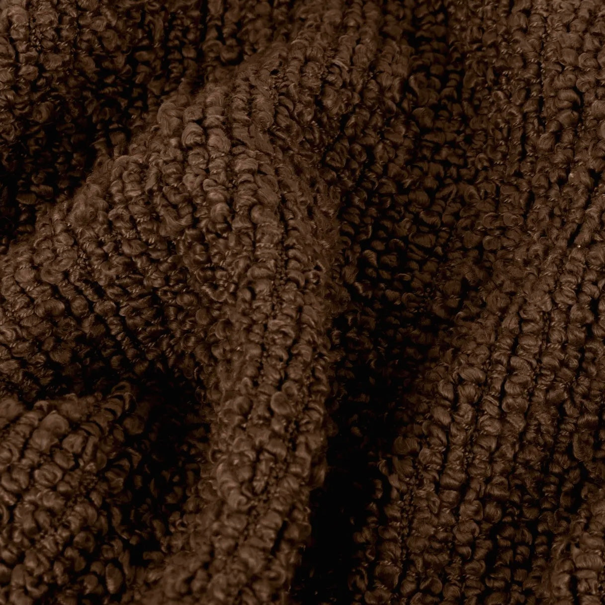 Cocoa Textured Boucle Throw
