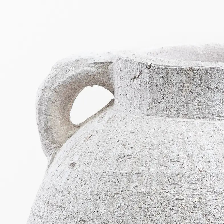 White Textured Vase